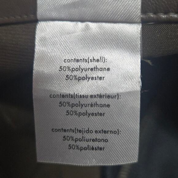 WeWoreWhat Vegan Leather Flare Pant in Brown Size 30 - Picture 8 of 9